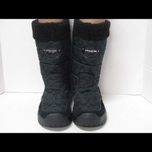 Coach SONJA shearling winter boots.